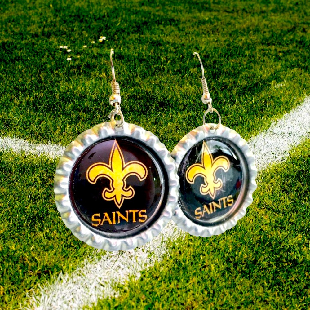 New Orleans SAINTS Football Handmade Earrings *NEW*